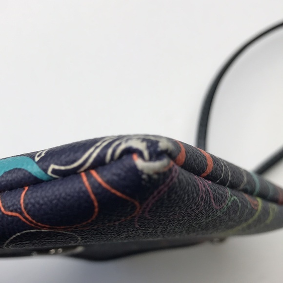 Coach Multicolor Logo Print Wristlet/Wallet - Picture 7 of 8